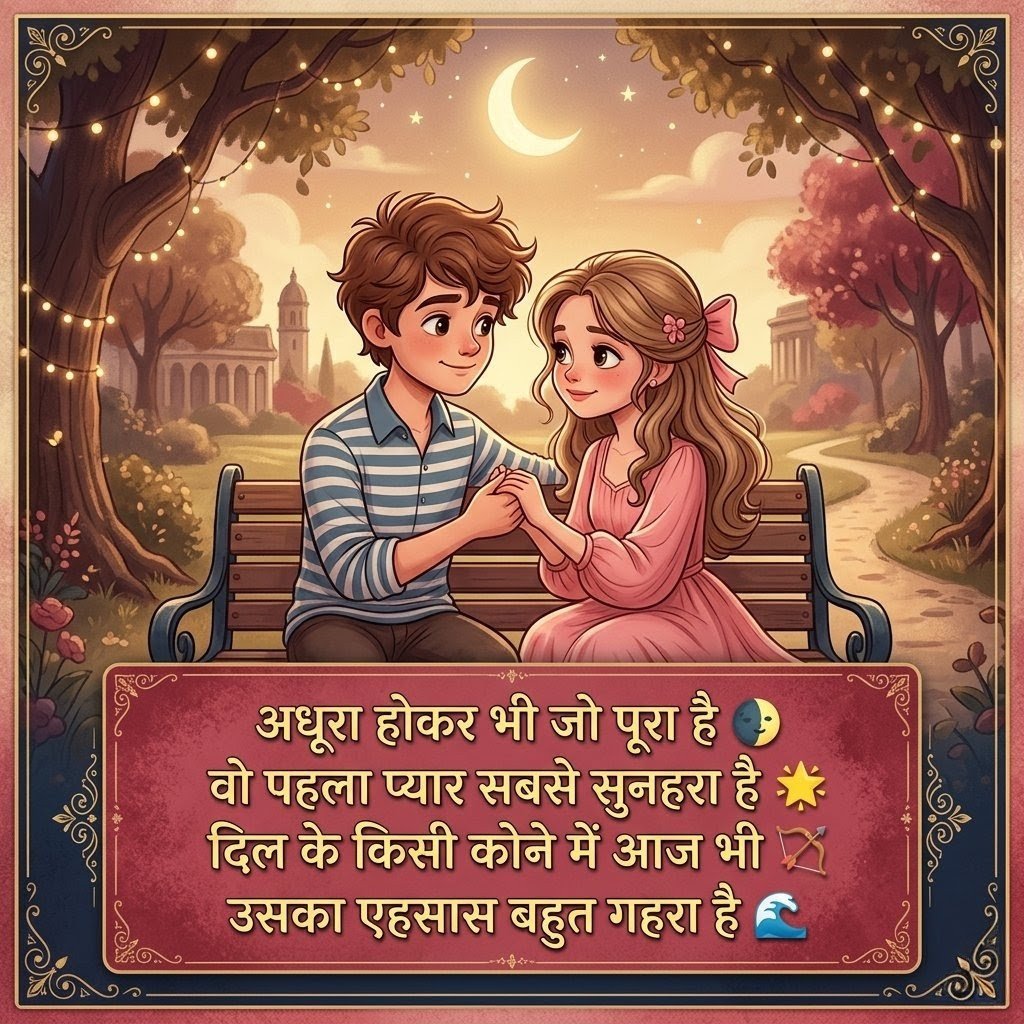Heartfelt Shayari Lines For Your First Love