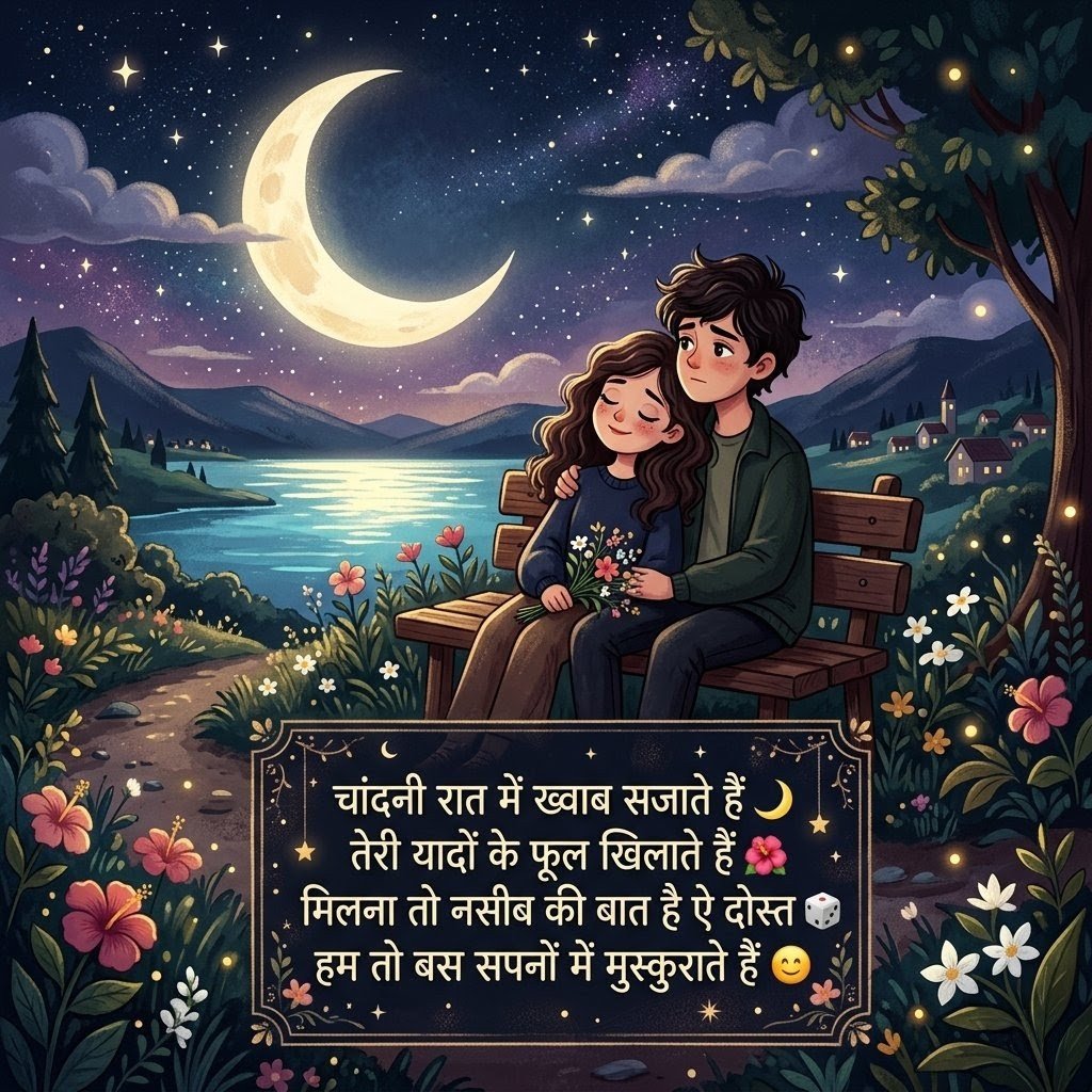 Dreamy Hindi Shayari with beautiful images