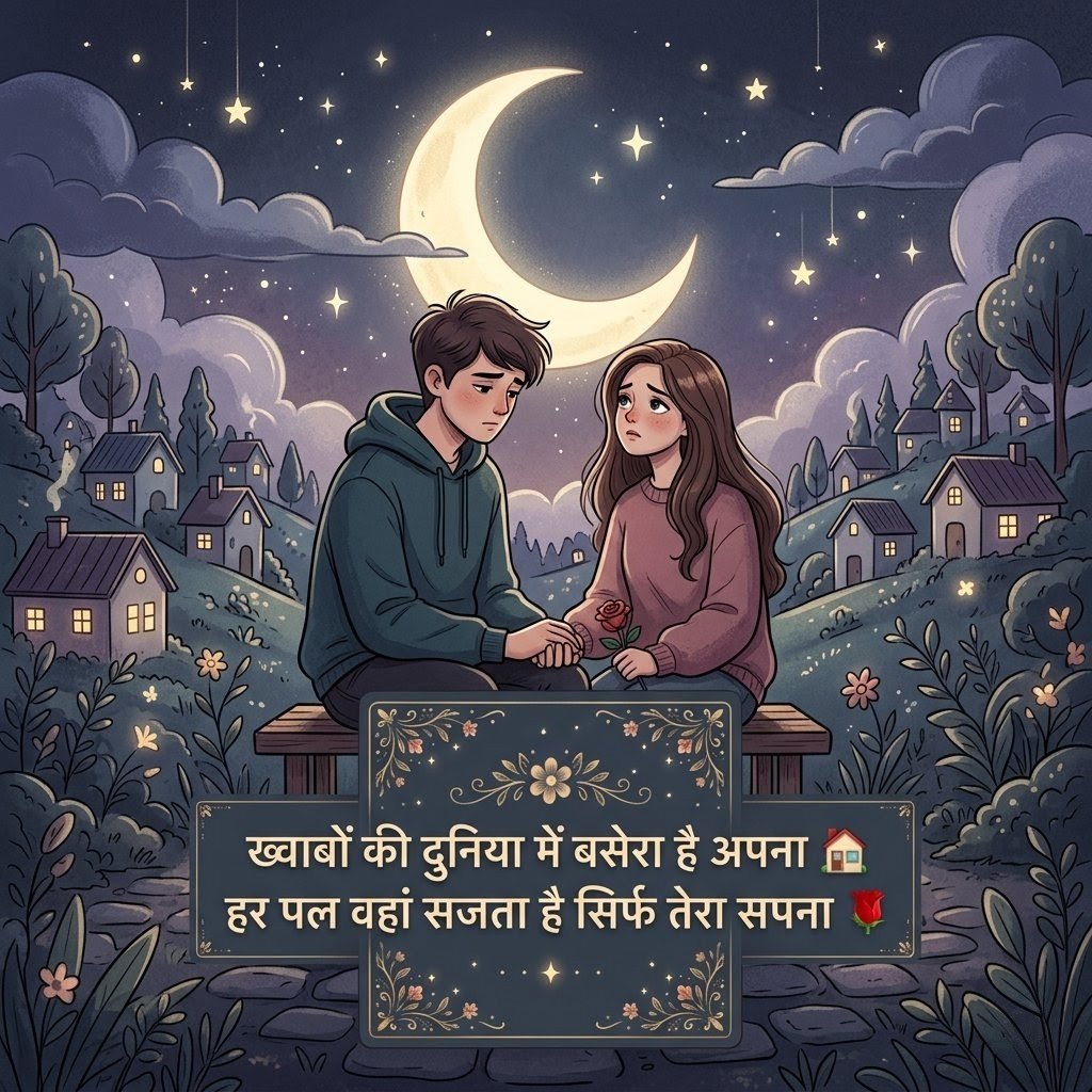 Heartfelt dream poetry in Hindi with images