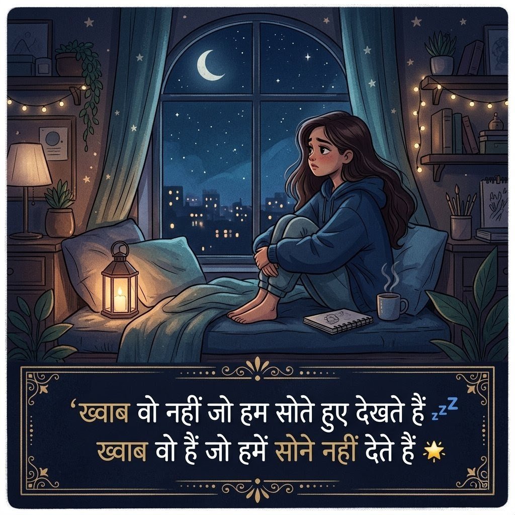 Simple two line shayari about dreams copyable