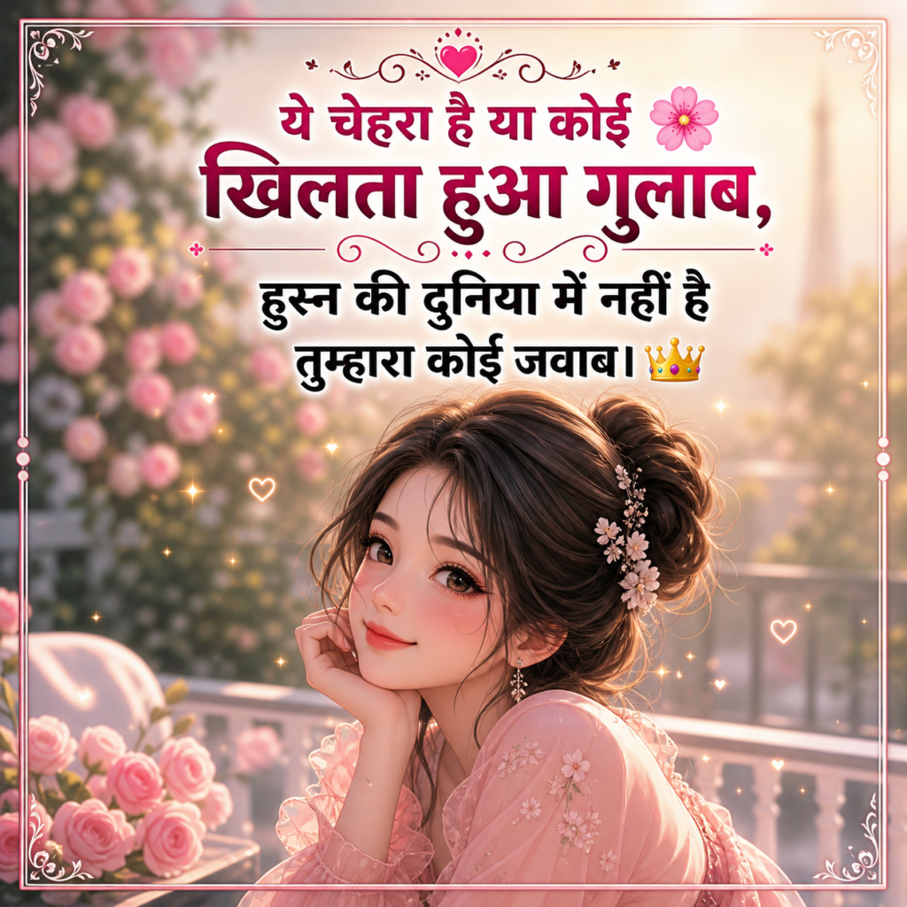 Beautiful praise shayari lines expressing true admiration