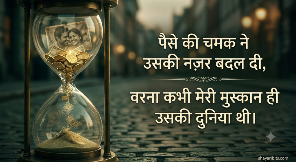 Love and Money Shayari Hindi